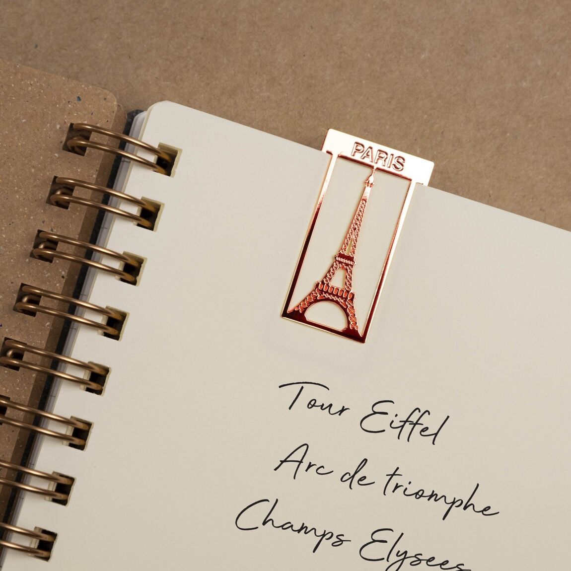 Juego de 3 clips de papel con forma de Torre Eiffel