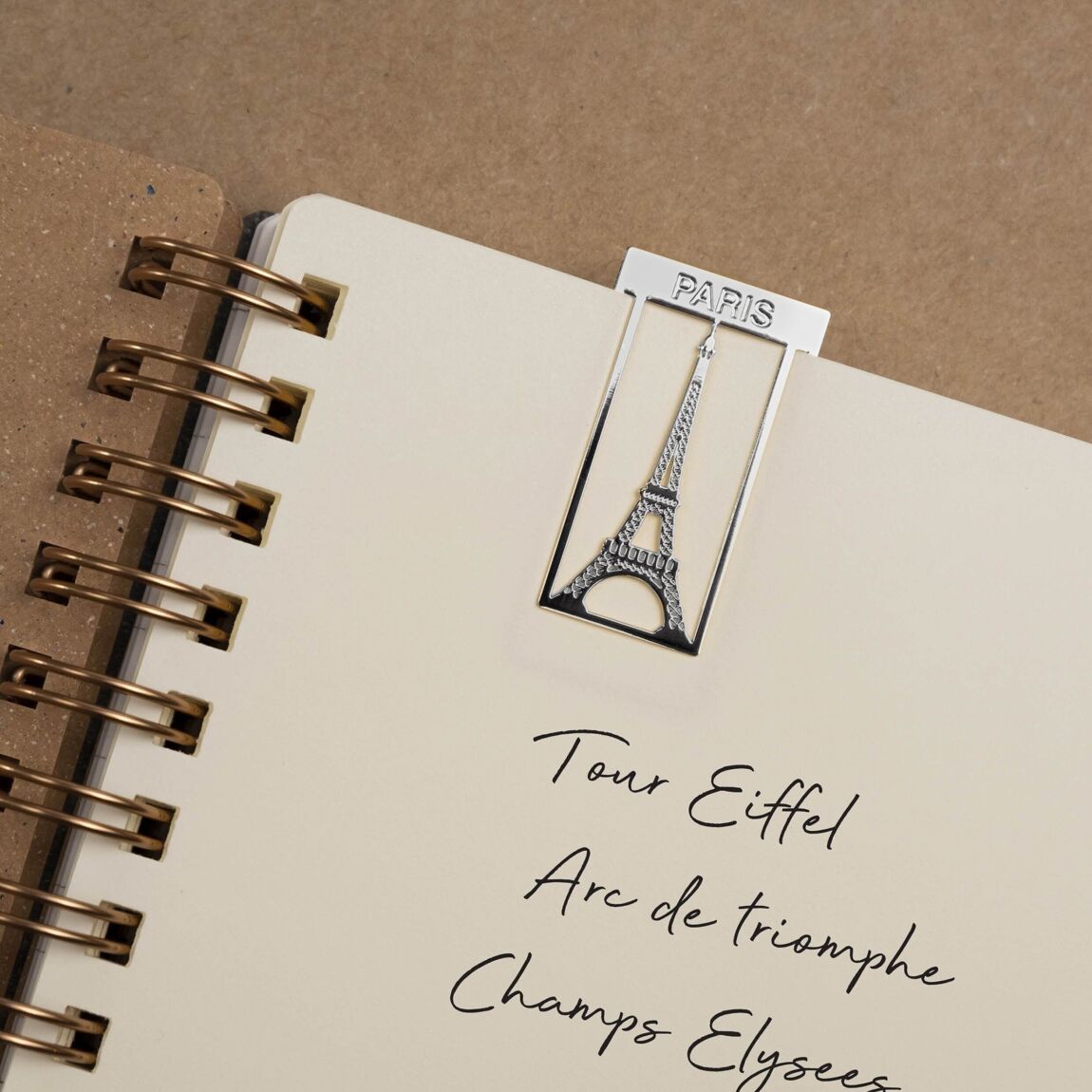 Juego de 3 clips de papel con forma de Torre Eiffel