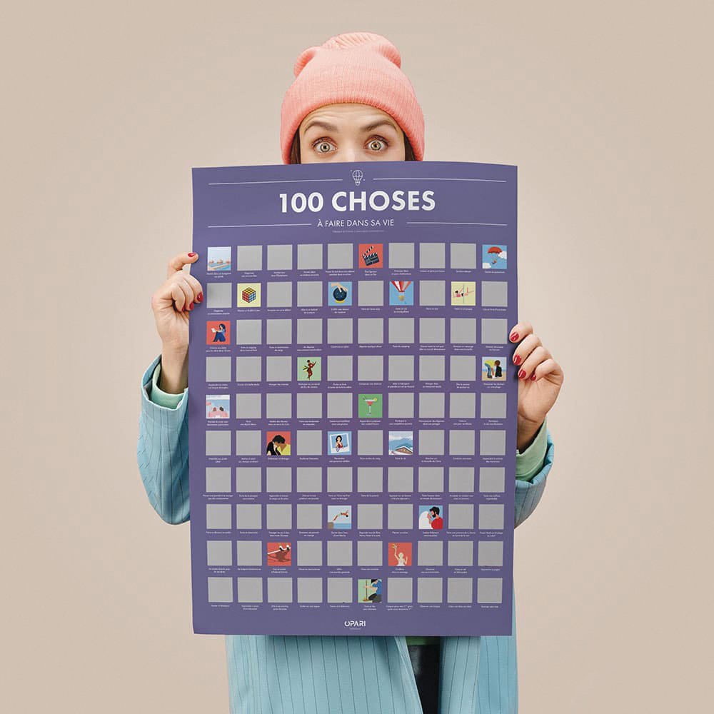 Póster para raspar: 100 cosas que hacer en tu vida