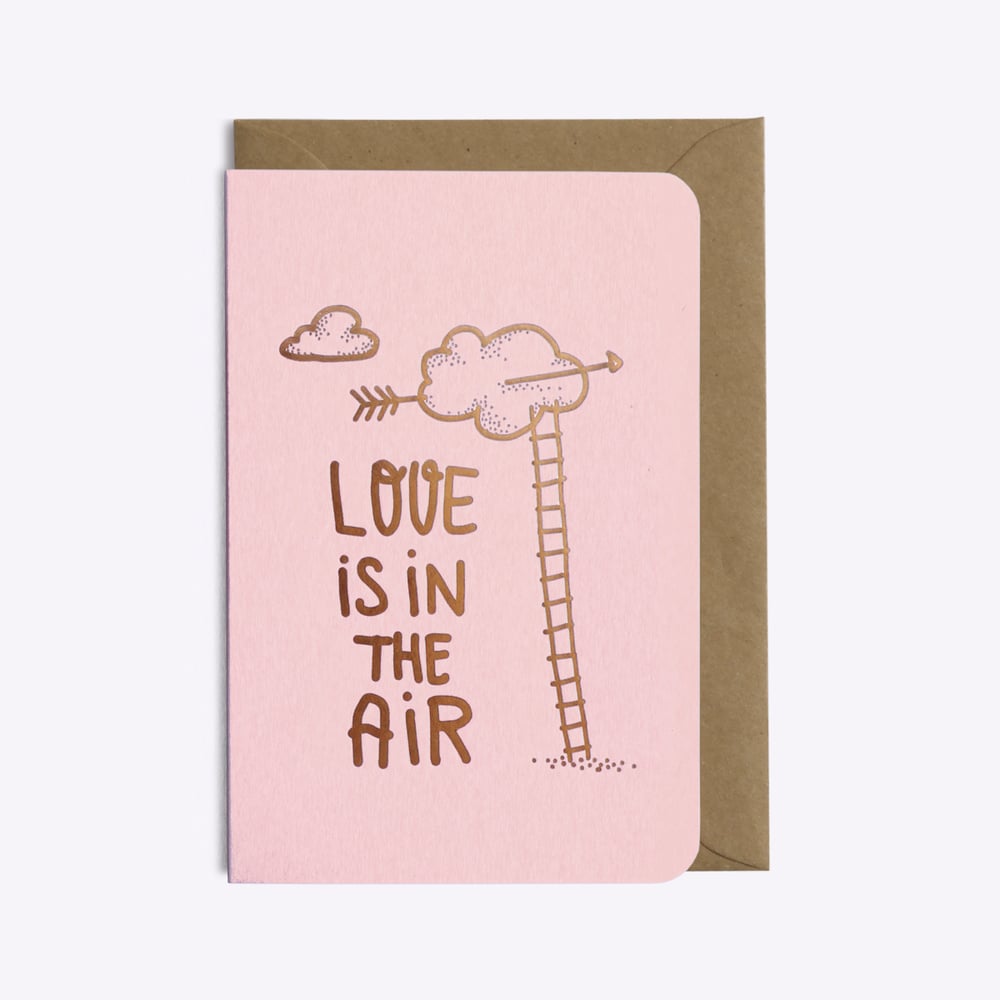 Love Clouds Card Pink
