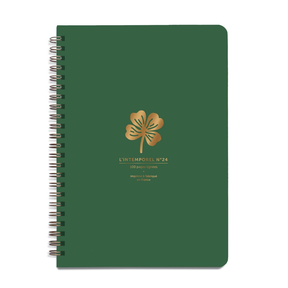 Carnet Spirale Trèfle