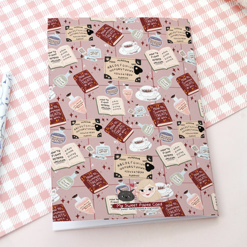 Carnet Cat Magic Halloween ligné A5