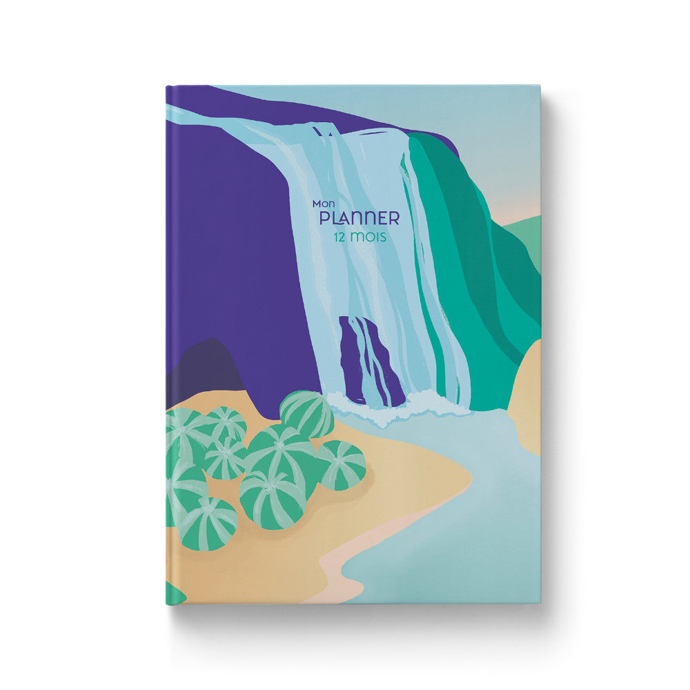 Mi agenda de 12 meses sin fecha - Cascada - Pieza - Historia de la escritura