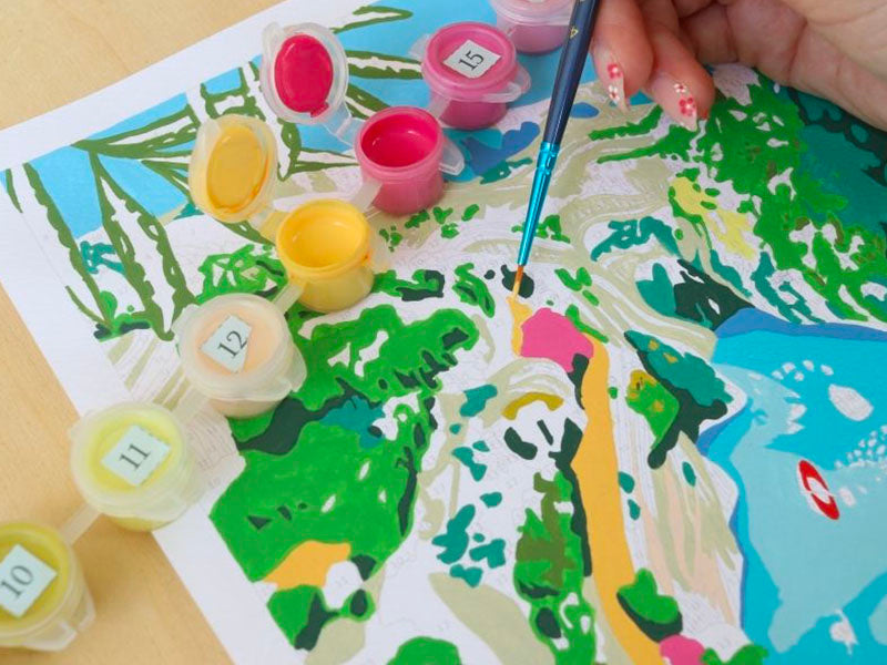 Cuadro para pintar por números - Las gargantas del Verdon