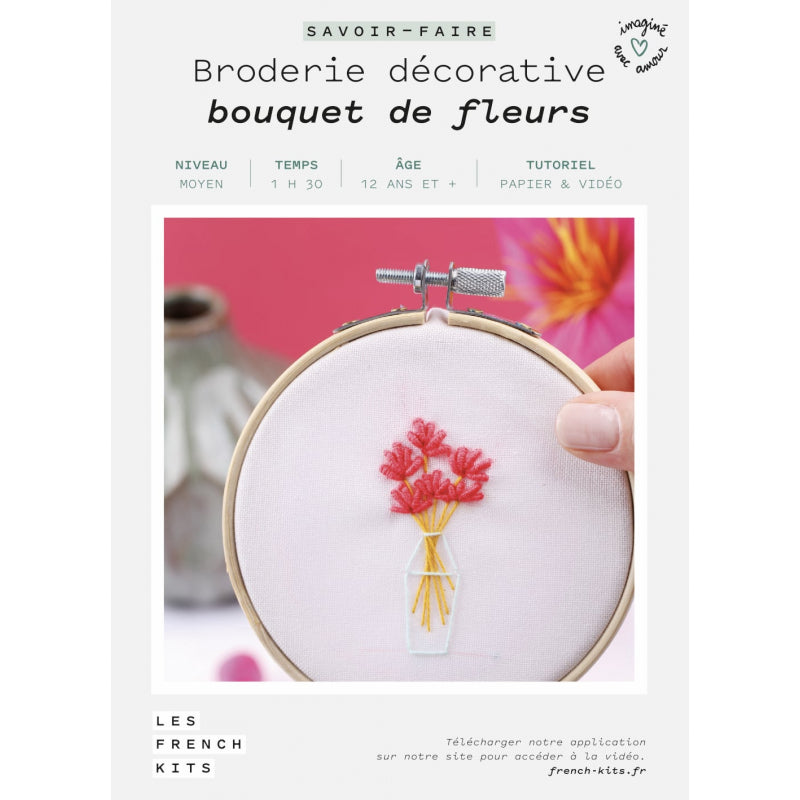 Kit broderie Bouquet de fleurs
