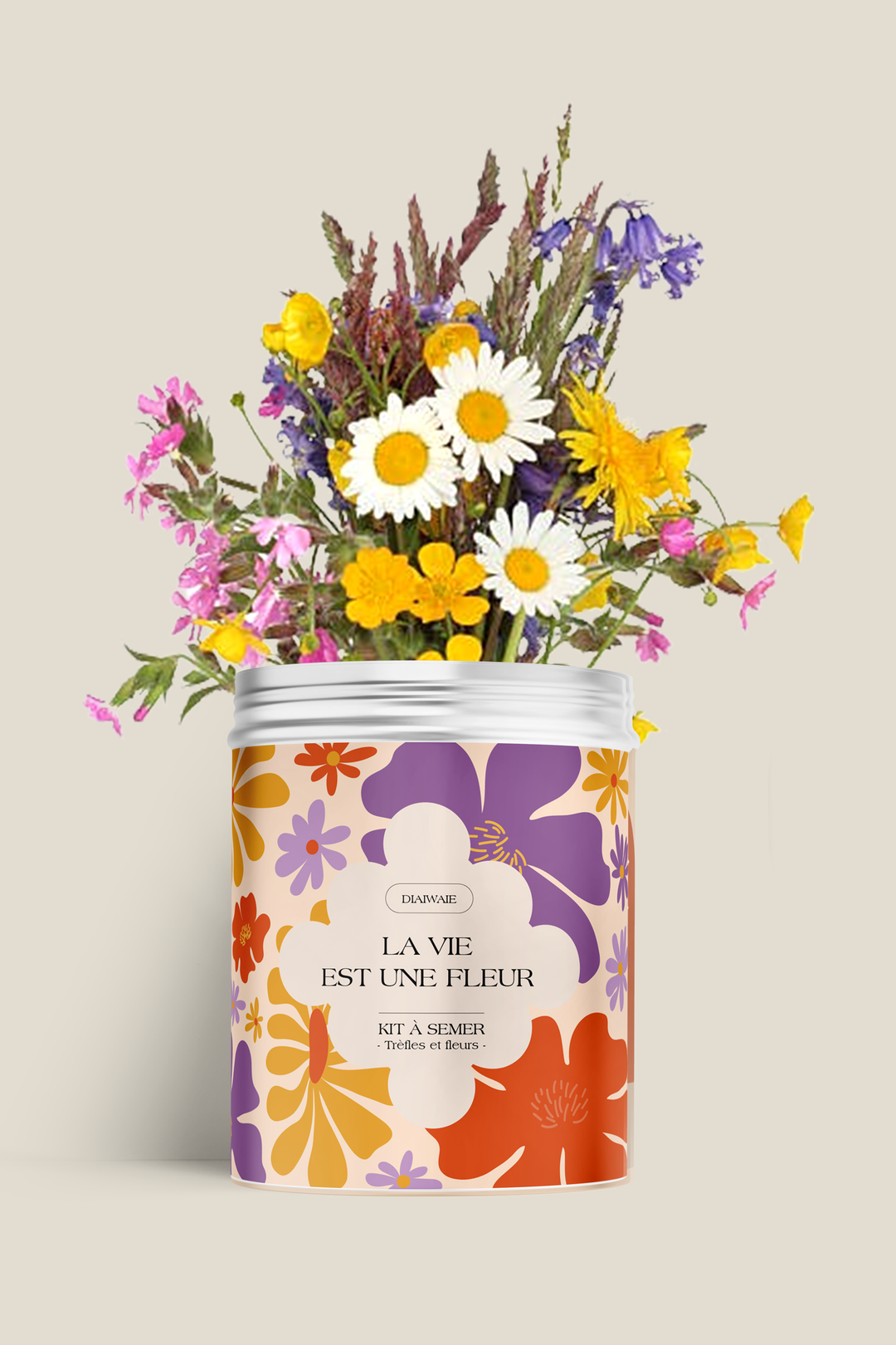 La vida es un kit de semillas de flores