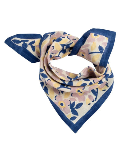 Petit Foulard en coton Amelia Blue