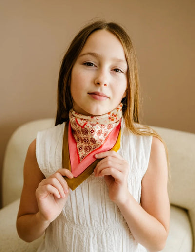 Petit Foulard en coton Itsi Pétale