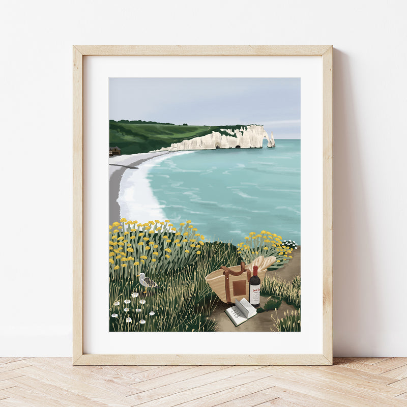 Caja de pintura por números - Picnic en Etretat