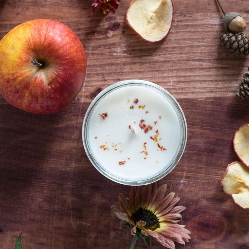 Vela de manzana al horno