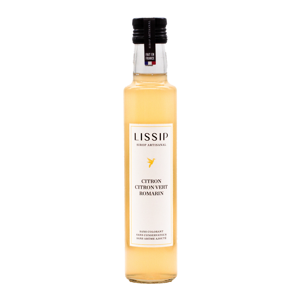 Sirop citron citron vert romarin