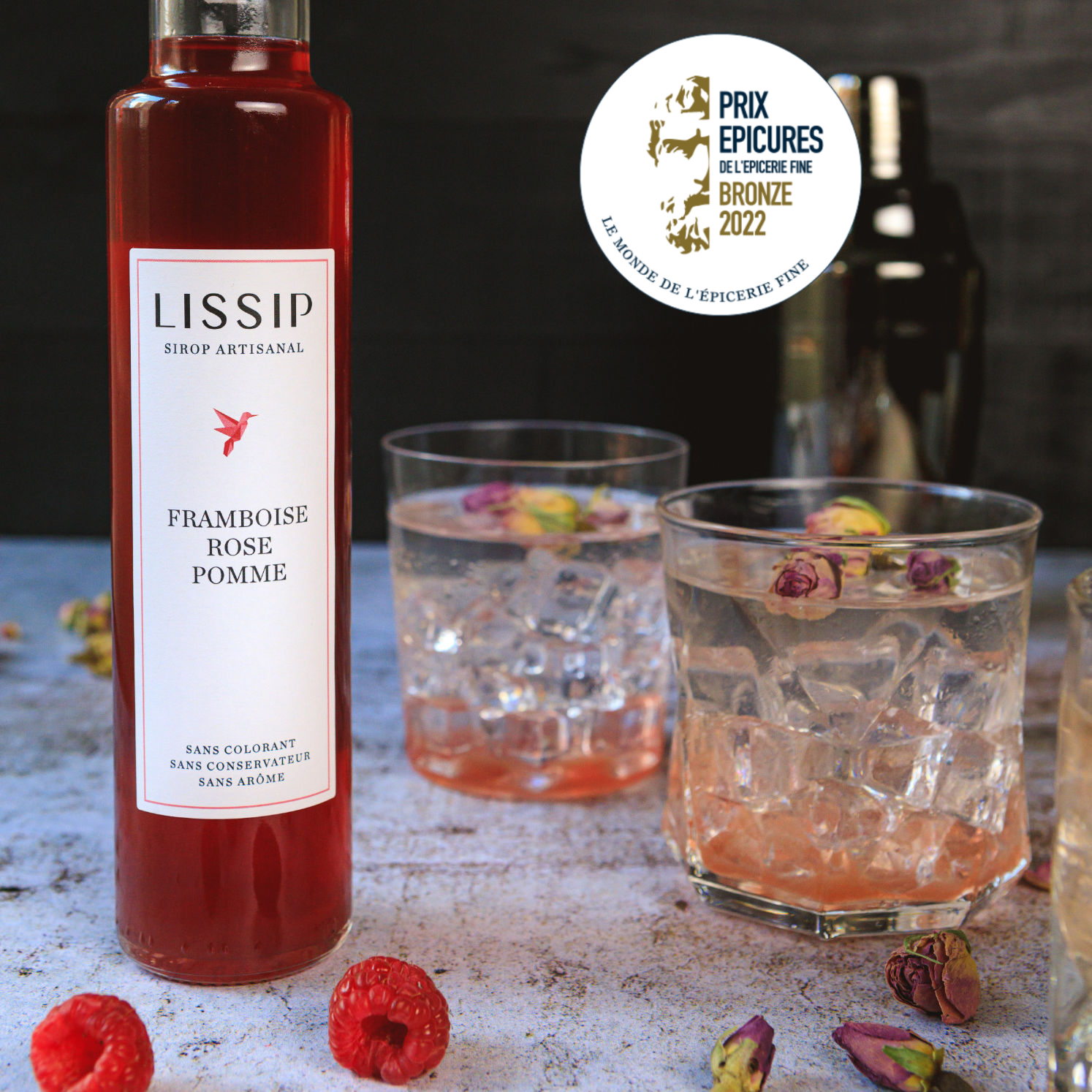 sirop rose naturel mocktail boisson made in france