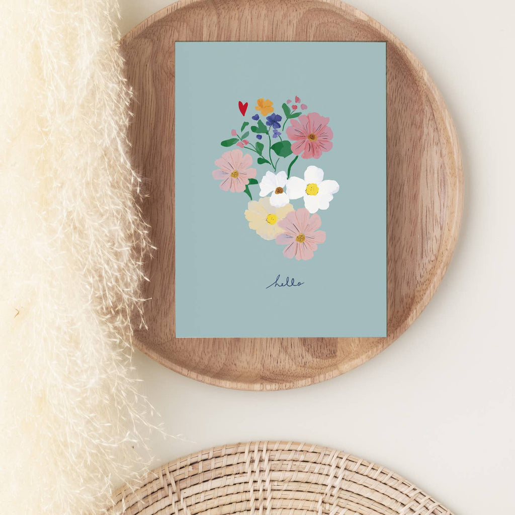 Carte Hello Fleurs