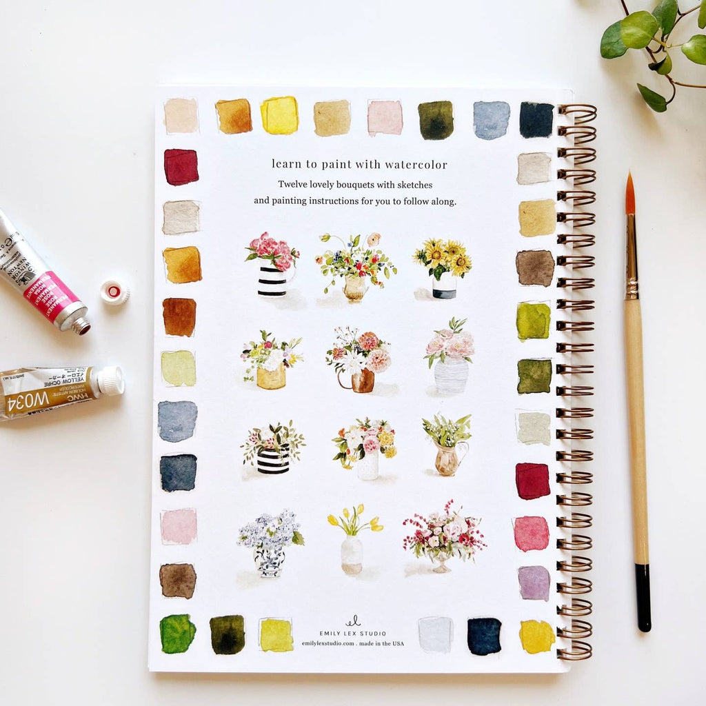 Carnet d'Aquarelle Bouquets