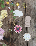Flower Press Keychain