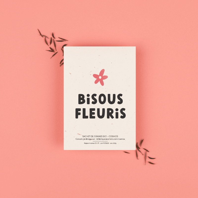 Sachet de graines avec message