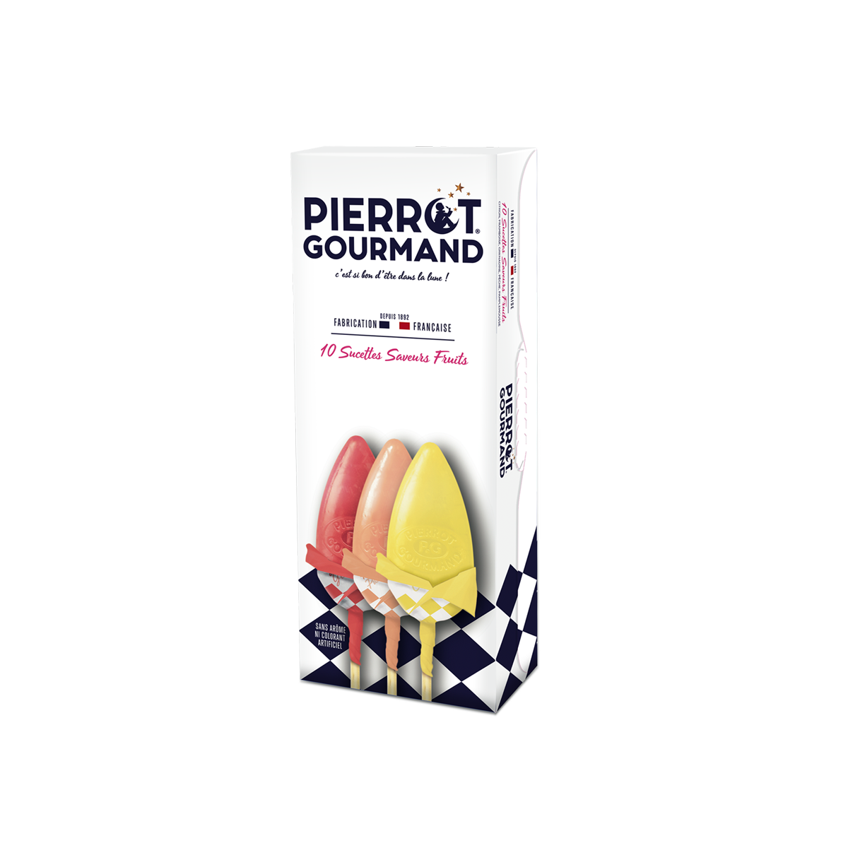 Étui de sucettes saveur Fruits Pierrot Gourmand