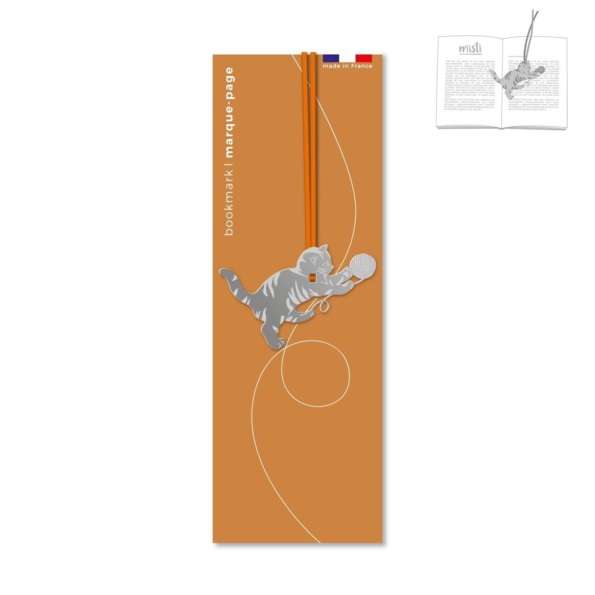 Mitsi Cat Metal Bookmark