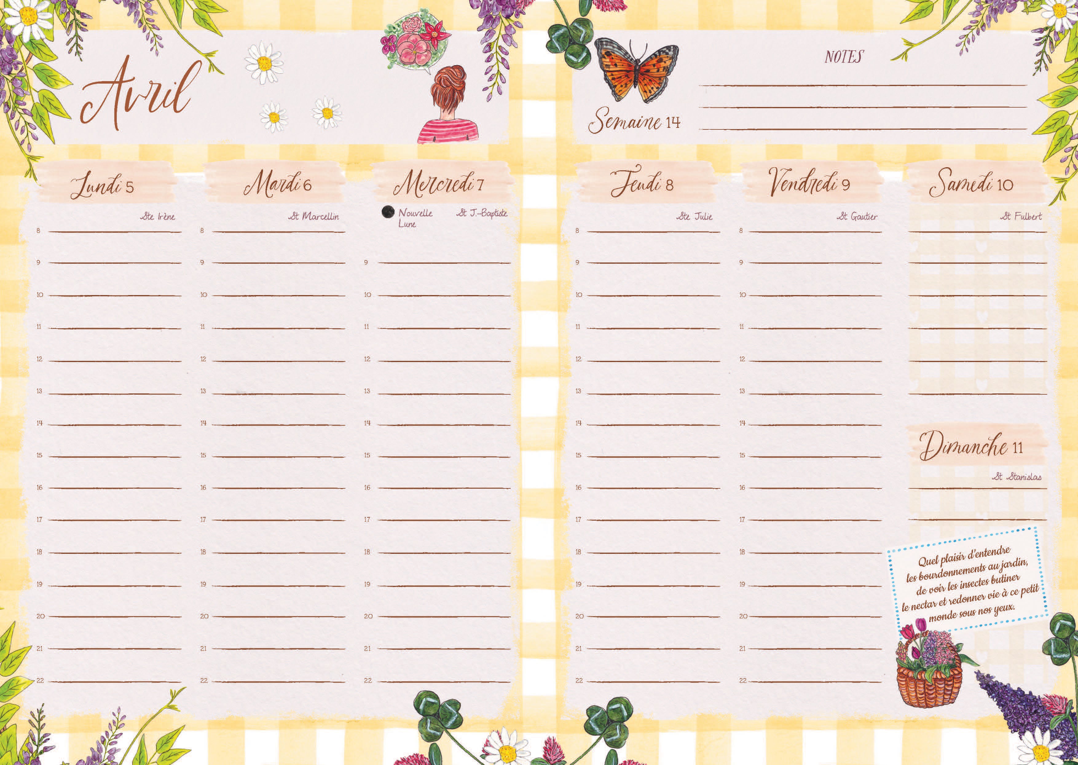 Mon agenda Cosy des 4 Saisons 2027