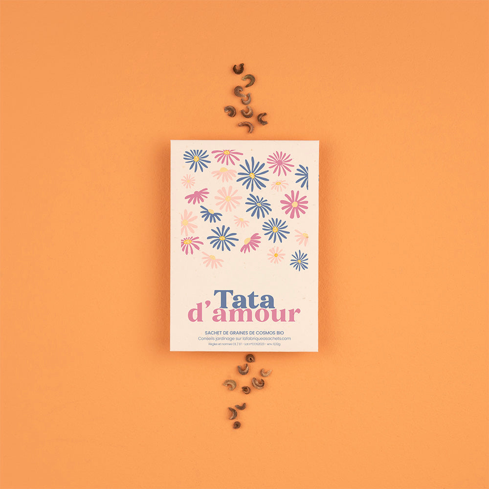 Sachet de graines avec message