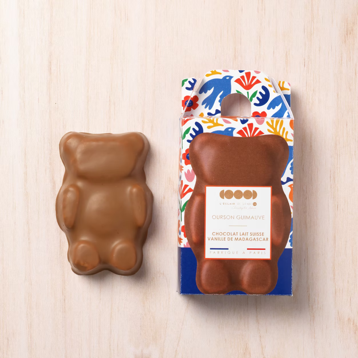 Ourson Guimauve Chocolat lait et Vanille