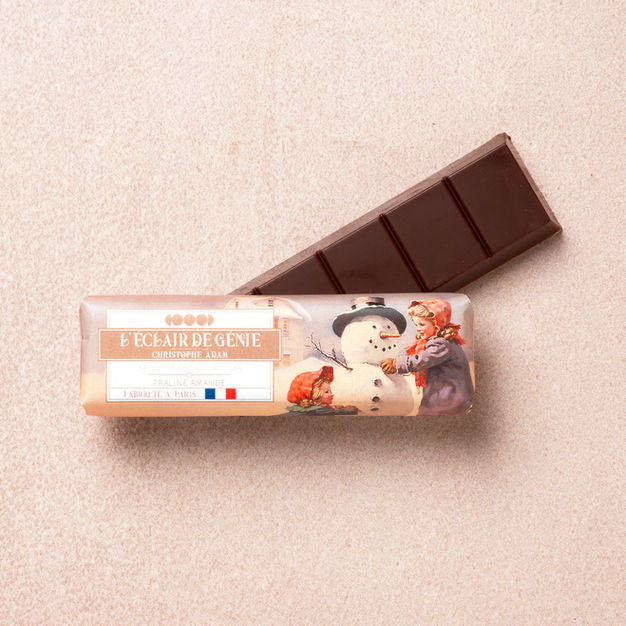 Barlette Chocolat Noir Praliné Amande de Noël