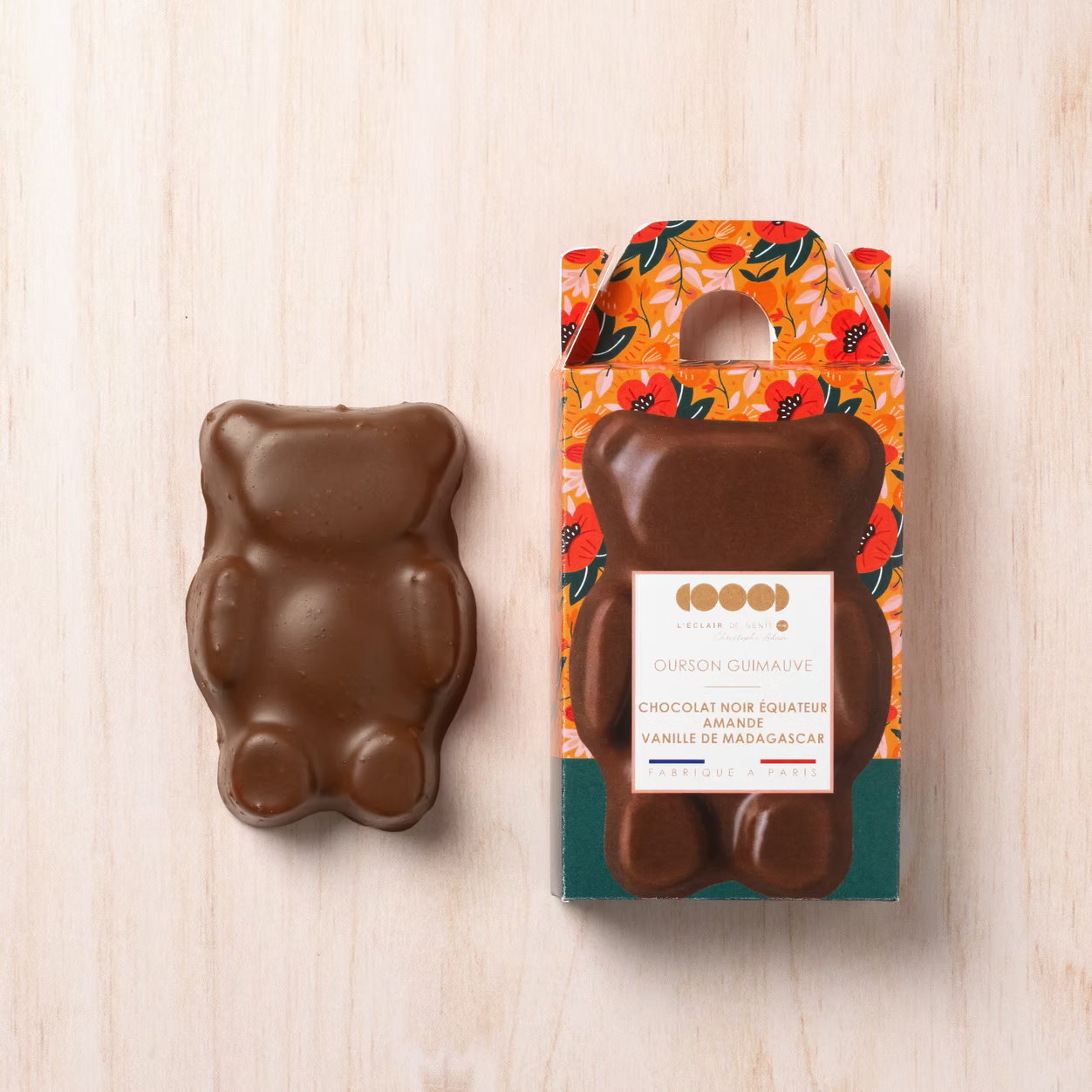 Ourson Guimauve Chocolat Noir Amande Vanille De Madagascar