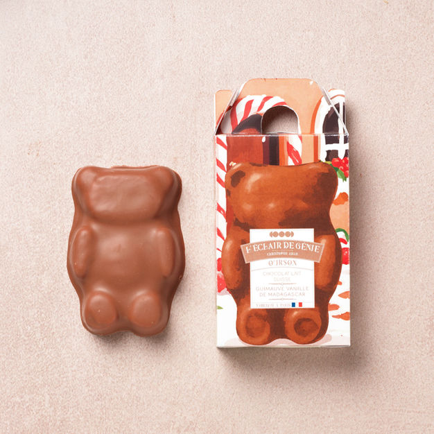 Ourson Guimauve Chocolat Lait Et Vanille De Madagascar de Noël