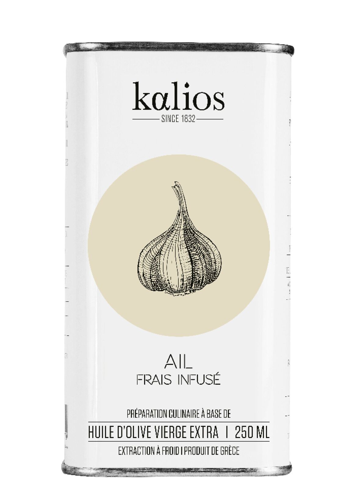 Olive oil infused with fresh garlic