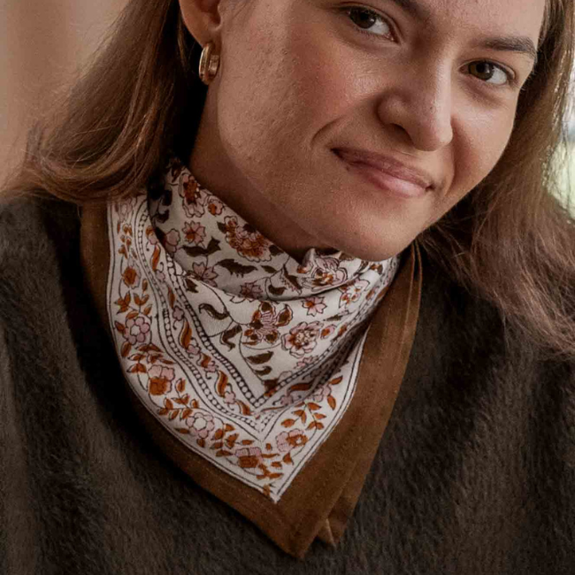 Petit Foulard Edel Ambre