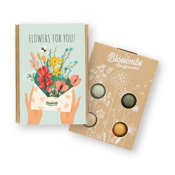 Coffret 4 bombes de fleurs