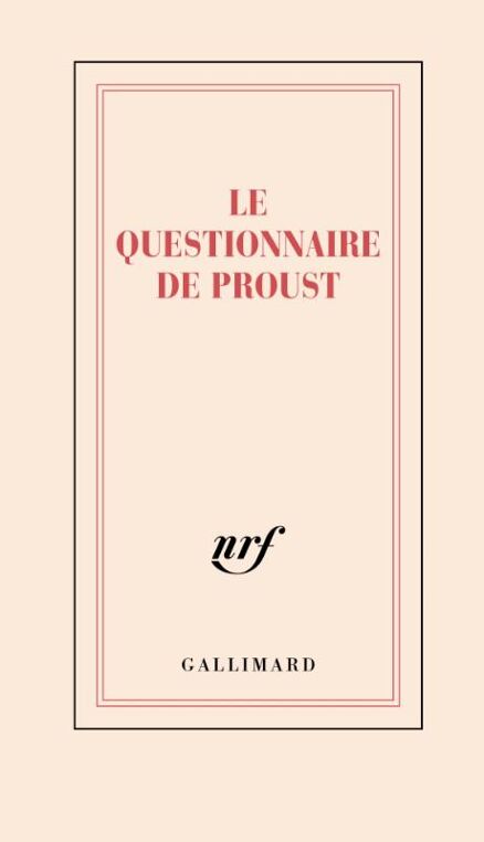 Carnet - Le questionnaire de Proust