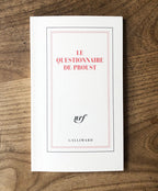 Carnet - Le questionnaire de Proust