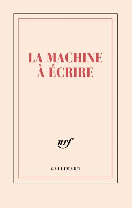 Carnet - La machine à écrire