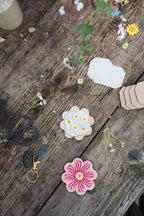 Flower Press Keychain