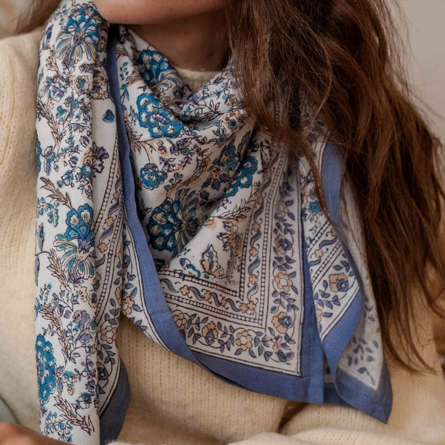 Foulard Kiala Céleste