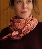 Foulard en coton - Leone Plum