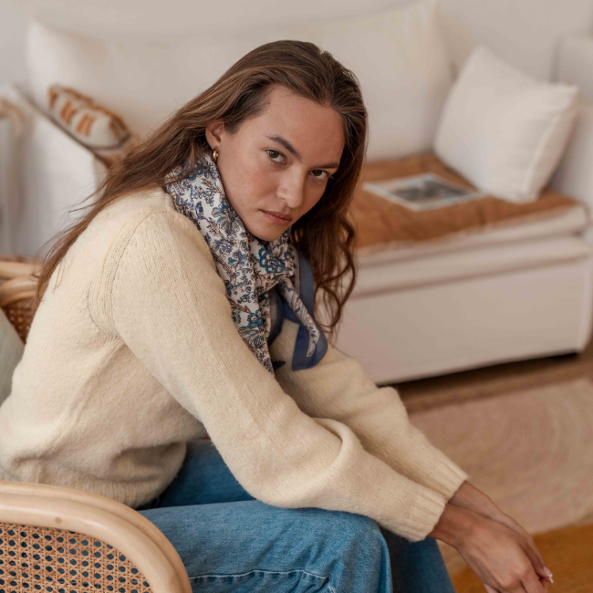 Foulard Kiala Céleste