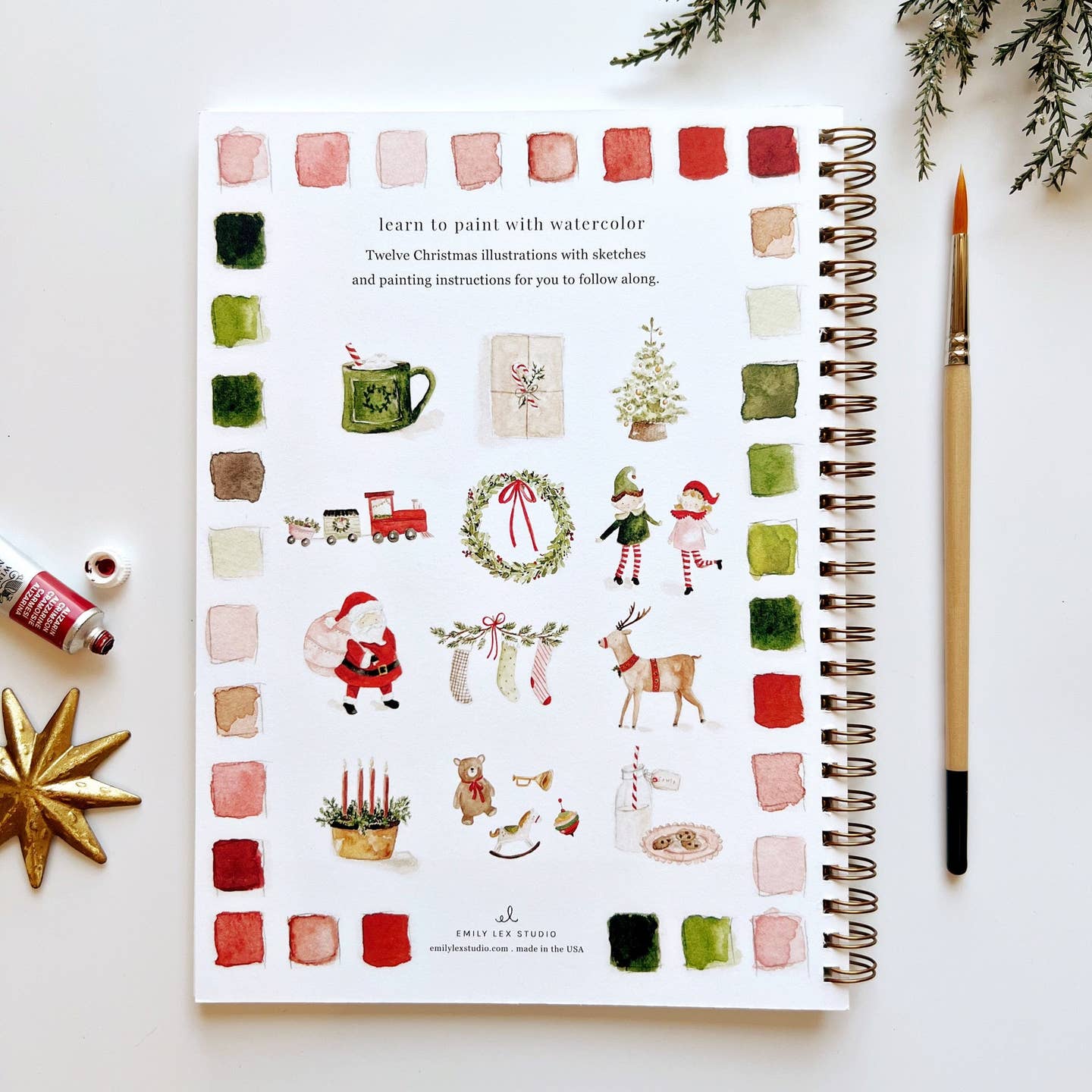 Carnet d'Aquarelle Christmas
