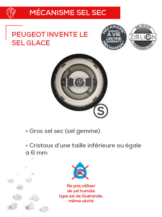 Coffret Paris Duo Moulin à poivre et moulin à sel 18cm Naturel