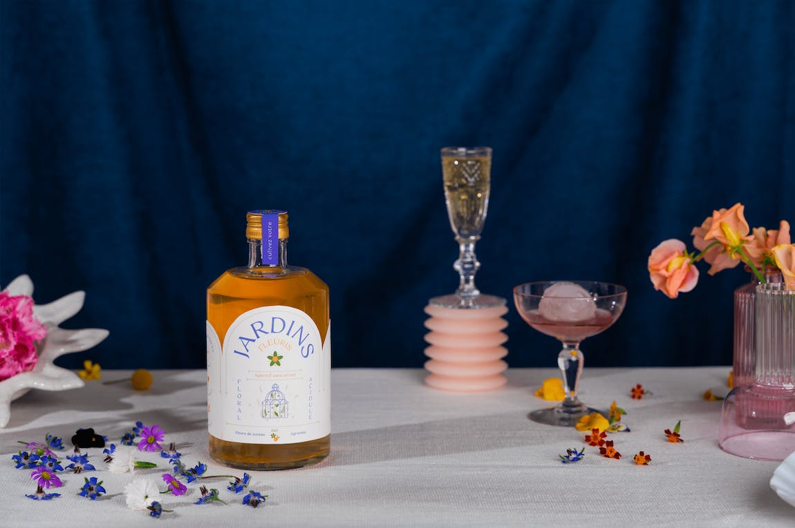 Jardins Fleuris - Apéritif sans alcool - Fleurs de sureau & Bergamote