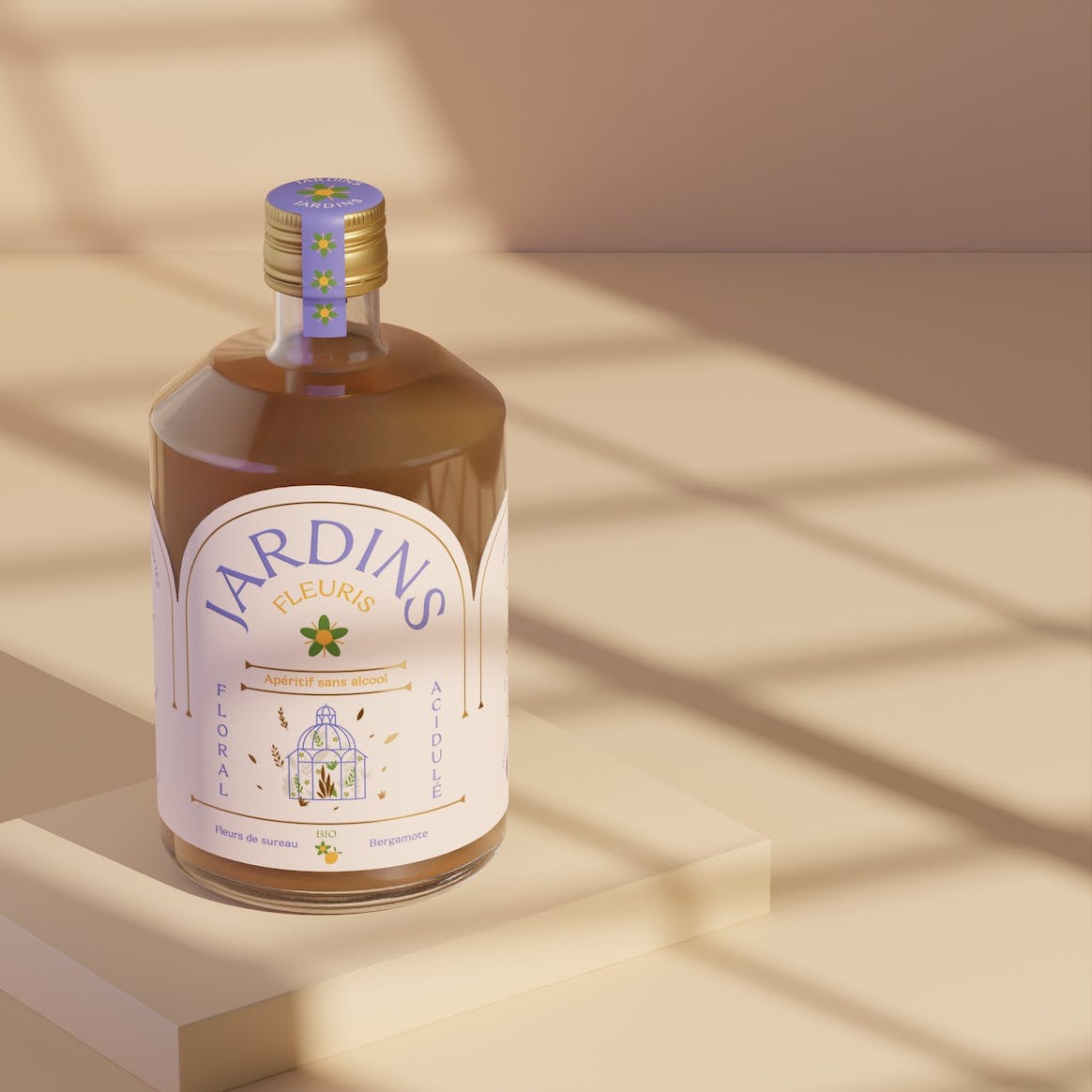 Jardins Fleuris - Apéritif sans alcool - Fleurs de sureau & Bergamote