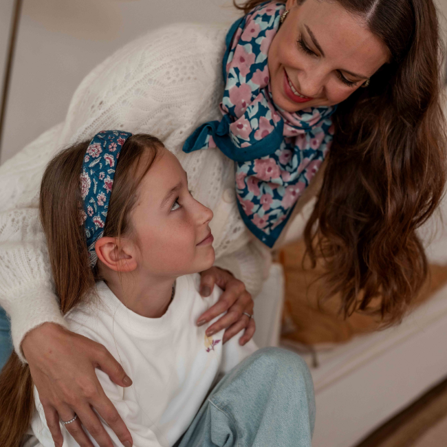 Petit Foulard Edel Aqua