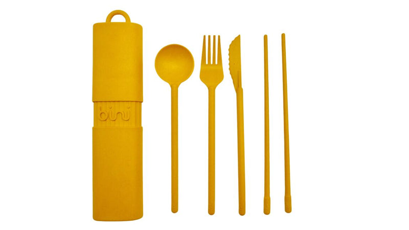 Cutlery kit - Sunflower yellow