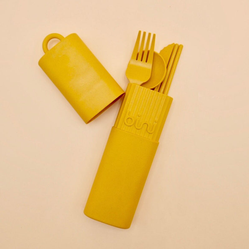 Cutlery kit - Sunflower yellow