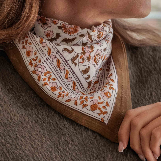 Petit Foulard Edel Ambre