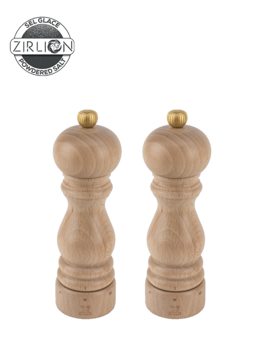 Coffret Paris Duo Moulin à poivre et moulin à sel 18cm Naturel
