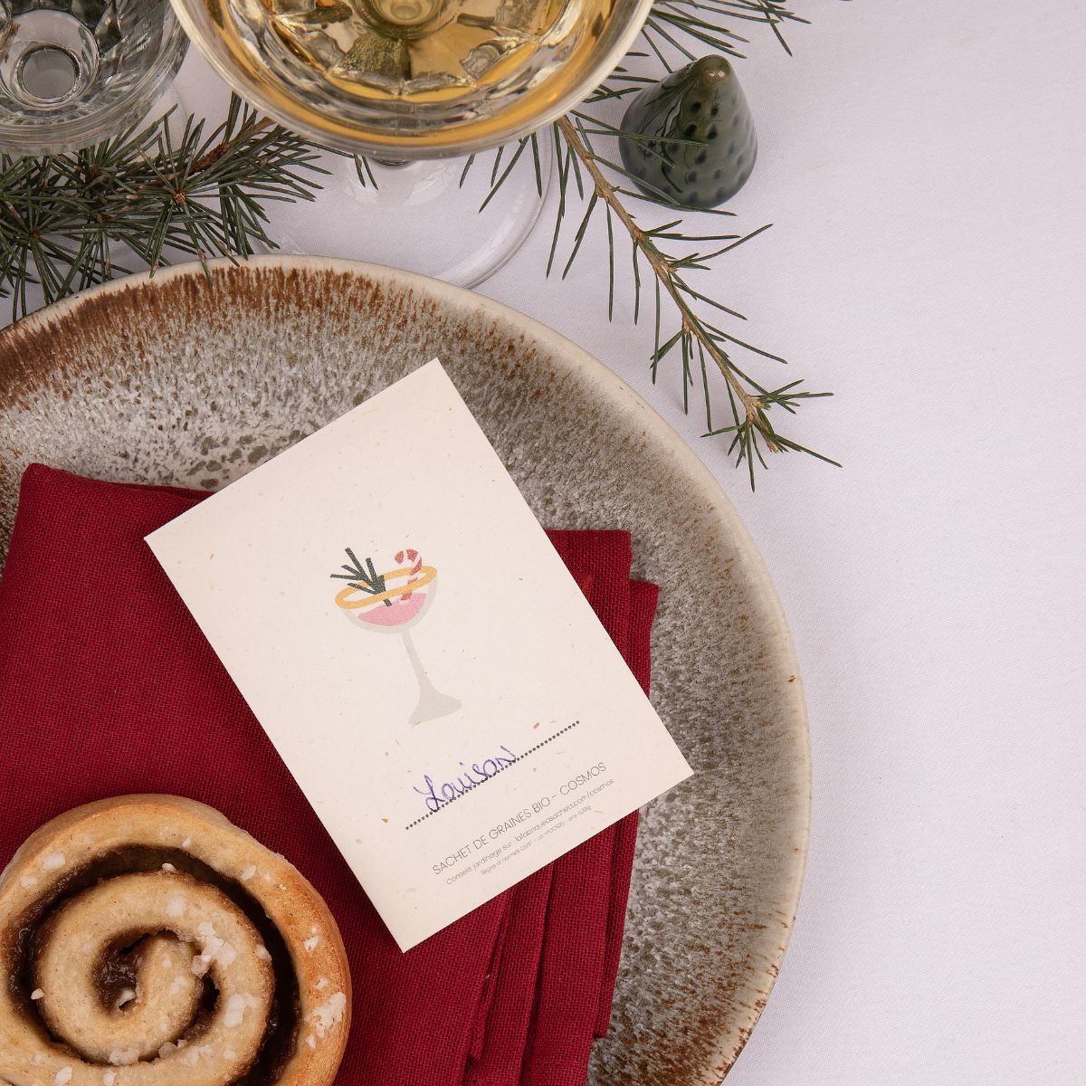 Set of 8 seed place cards