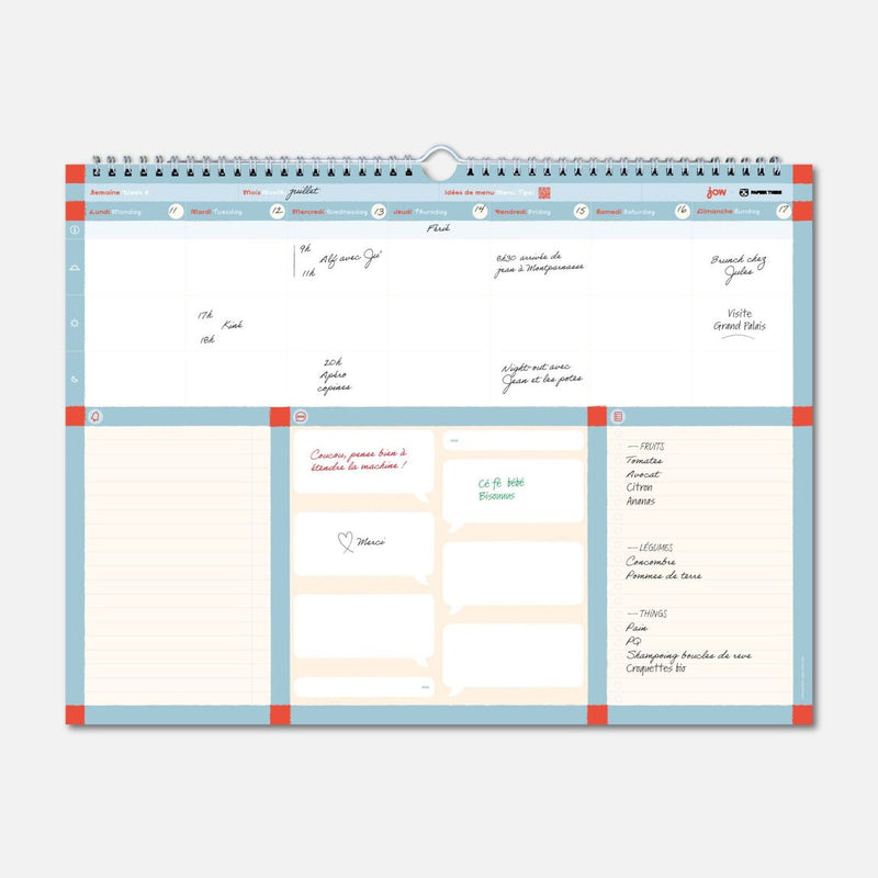 Weekly wall planner x JOW