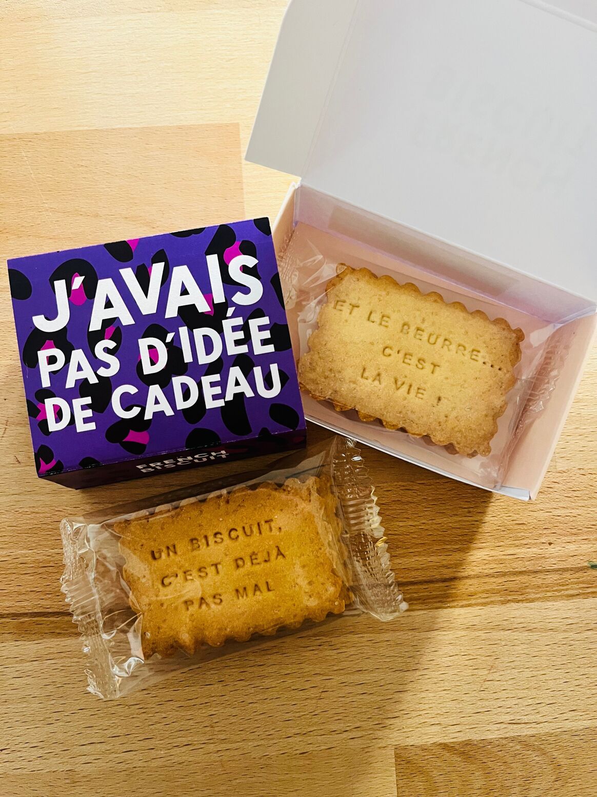 Coffret biscuit J'avais pas d'idée de cadeau